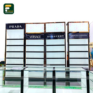 Glass Display Cabinet Perfume Wall Showcase Retail Store Fixture Jewelry Display Counter Custom Cosmetic Store Furniture Design - Product Image 5