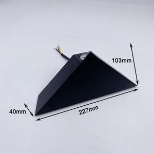 Triángulo luces montadas en la pared Luz de pared de jardín negro impermeable bar de hotel lámpara de pared interior al aire libre - Product Image 3