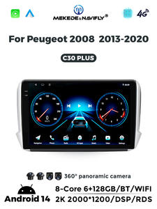 1280 di navigazione GPS per Radio Audio per Auto MEKEDE * 720 Touch Screen per Auto 8core 4G WiFi per Peugeot <span class=keywords><strong>2008</strong></span> 2013-2020 - Product Image 6