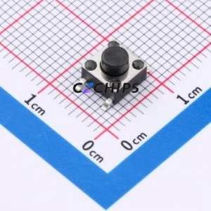 HX 6x6x5.0TP CB Tactile Switch SMD-4P,6x6mm Switch Single Pole Single Throw Round Button 2.5N Vertical Mount - Product Image 1