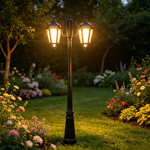 Lámpara de Jardín Clásica Personalizada, Combinación de Luces Decorativas para el Hogar con Sensor de Luz y Sensor de Movimiento, Luz de Paisaje - Product Image 5