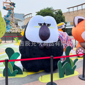 ตุ๊กตาแพนด้าแดงเป่าลมพร้อมแอปเปิ้ล ของตกแต่งกลางแจ้งสำหรับงานอีเว้นท์และโปรโมชั่น - Product Image 3