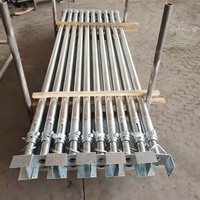 Étai de soutènement moderne réglable en acier 2800-5000mm Q235 galvanisé, capacité de charge élevée 800kg, résistant à la corrosion, pliable