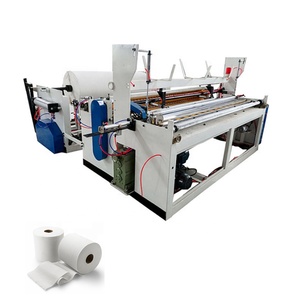 Máquina de rebobinado de papel higiénico completamente automática Máquina de fabricación de papel higiénico Jumbo Máquina cortadora de rollos de tejido - Product Image 3