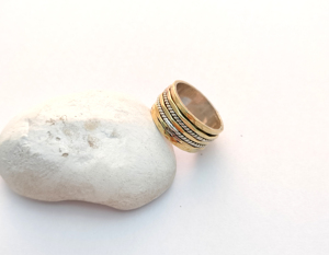 <b>925</b> <b>silver</b> Spinner Band <b>Rings</b> Anti Anxiety <b>Silver</b> Jewelry Promise <b>Rings</b> for Women Handmade <b>925</b> Sterling <b>Silver</b> Spinner <b>Rings</b> - Product Image 1