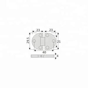 مفصلة معدنية مخفية من سبائك الزنك بسعر المصنع، مفصلة قابلة للطي للألواح الخشبية - Product Image 6