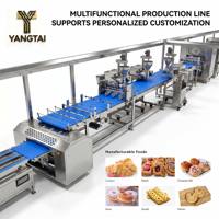 Ligne de production entièrement automatique multifonctionnelle à haut rendement en acier inoxydable de qualité alimentaire pour pizza, beignets, pain, pain pita, croissants