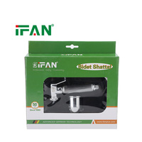IFAN, fabricant chinois, pulvérisateur de bidet en plastique couleur argent bon marché avec poignée, pour l'hygiène personnelle, pulvérisateur de bidet réglable