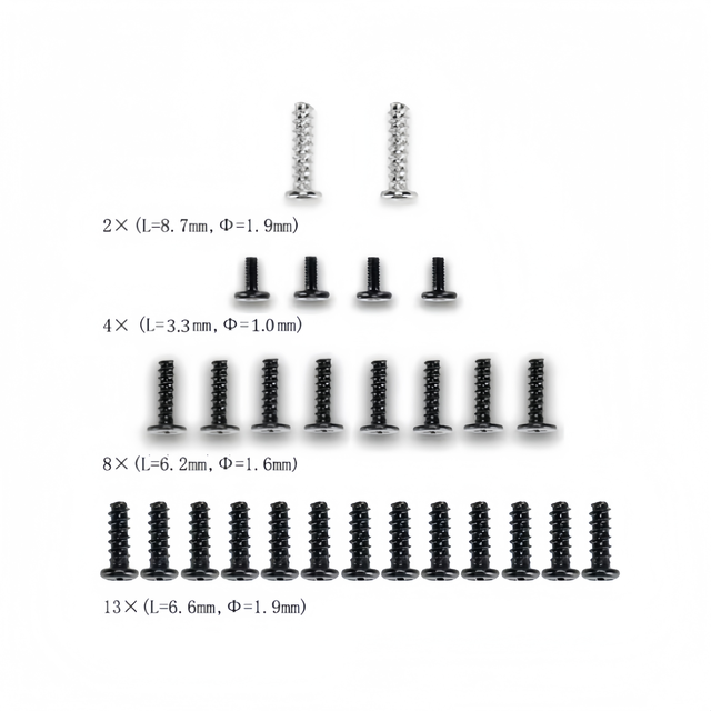 27 PCS Full Set Screws for PS5 Controller Gamepad Repair Screw Set Gaming Accessory