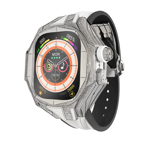 กล่องใส่นาฬิกาหรูหรา สลักโลโก้ส่วนตัว ประดับโมอิสซาไนต์ด้วยมือ ฝาครอบนาฬิกาหรูหรา ประดับเพชร กล่องใส่นาฬิกาดัดแปลง - Product Image 2