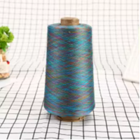 Fil à broder et à crocheter en coton mercerisé 100% filé à anneaux, teint en masse, 60 fils - Anti-bactérien, anti-boulochage, pour vêtements et accessoires