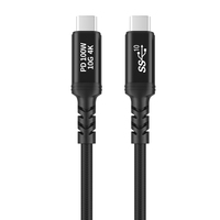 Nylon trenzado 3,2 Gen 2 USB C a C Cable 10ft - 4K UHD 20Gbps 100W PD Cable de carga rápida para MacBook Pro, para iPad Pro