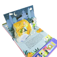 Livre sonore pop-up avec son activé par la lumière sur chaque page, 6 sons uniques, fournisseur de livres sonores personnalisés OEM