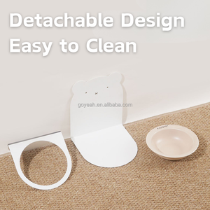 Bol surélevé magnétique pour chat et chien, bol en céramique pour nourriture et eau pour animaux de compagnie avec support en métal - Product Image 5