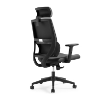 Nouvelle Chaise de Bureau Ergonomique de Direction, Fauteuil Inclinable Exécutif de Luxe Noir pour Chef