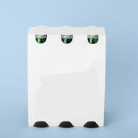 Boîte à vin en carton personnalisée avec logo, 6 bouteilles, transporteur pas cher, poignée portable, emballage en papier ondulé, transporteur de bière pour 6 bouteilles