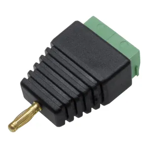 Groothandel Oem 2Mm Banaan Connector Plug Mannelijke Messing Vergulde Aansluiting Voor Hifi Audio Luidspreker Aansluiting