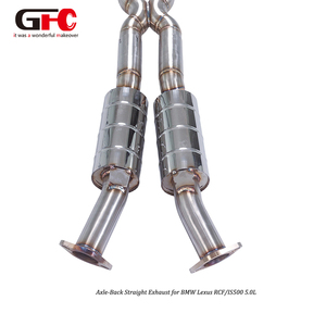 Système d'échappement Catback personnalisé en acier inoxydable ou en alliage de titane pour Lexus RCF GSF IS500 5.0L - Product Image 2