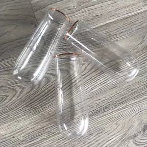 Copas de champán PET de plástico irrompible con borde dorado de 9OZ | Copas de champán sin tallo reutilizables irrompibles 100% - Product Image 4