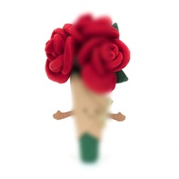 Peluche Super Douce en Tissu PP Coton Jelly Cats, Mignonne Fleur et Légume, Jouet en Peluche pour Enfants, Cadeau d'Anniversaire, Décoration Maison