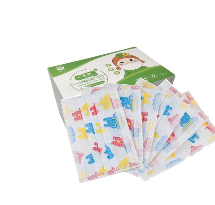 Envío rápido de nuevo diseño Moq bajo chico desechables de 3 capas cara máscara caja
