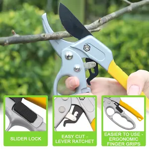 SUNSHINE Plant Trim Horticulture 8'' Hand Pruner Cut Secateur Shrub Garden Scissors Bonsai Tools