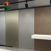 Panel y Tablero de Pared de Fibra de Carbono y Cristal, Lámina de Chapa de Madera de Bambú con Diseño de Textura Metálica de Estilo Moderno