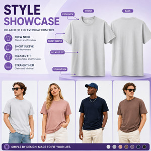 T-shirts unisexes à manches courtes en nylon/spandex tricoté lourd 220 GSM, coupe classique, séchage rapide, streetwear, personnalisables avec logo, pour hommes - Product Image 4
