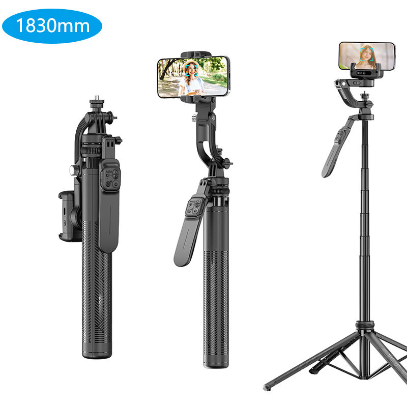 C16 Selfie Stick 1830mm AI Face Tracking Remote Control Stable Gimbal Stabilizer Tripod Support Gestures Control
