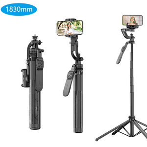 Perche à selfie C16 1830 mm avec suivi facial IA, télécommande, stabilisateur de cardan stable, support trépied et contrôle gestuel - Product Image 1
