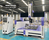 Routeur CNC 5 axes personnalisable avec broche de 10,0 kW, table à vide 1300*2500mm pour la sculpture sur bois