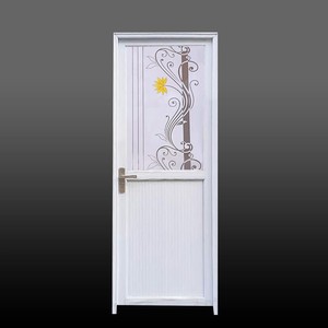 Portes battantes en <span class=keywords><strong>PVC</strong></span> plastique à double vitrage, isolation thermique, antivol, nouvelle conception 2025, <span class=keywords><strong>porte</strong></span> de salle de bain en plastique - Product Image 4