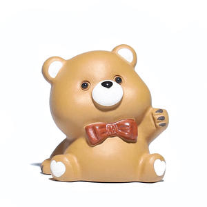 Juego de té de arcilla púrpura con diseño de animales de dibujos animados para mascotas, Yixing Zisha Tea Pet con varillas de incienso, accesorios de té de Kung Fu <span class=keywords><strong>chino</strong></span> - Product Image 5