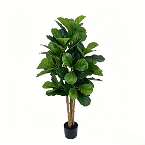 Real Wood Stem Fiddle Leaf Fig <b>Tree</b> – <b>Artificial</b> Plant for Home & Office Decor - Product Image 1