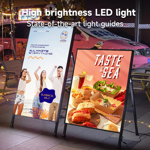 Exhibidor Vertical Portátil A1/A2 Personalizado, Cartel Publicitario con Caja <span class=keywords><strong>de</strong></span> Luz Grande - Product Image 3
