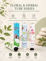 Tubos Cosméticos Vacíos de Aluminio y Plástico, Duraderos, de Tamaño Personalizado, Tipo Exprimible, con Tapa de Rosca, para Crema de Manos, con Impresión UV y Serigrafía de Logotipo