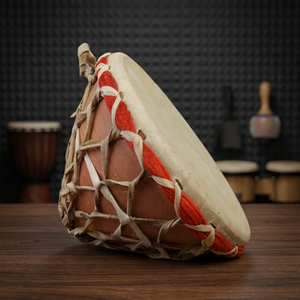 Tambour Nagada indien traditionnel professionnel, instrument de musique de percussion folklorique, finition en bois poli haute résistance, respectueux de l'environnement - Product Image 3