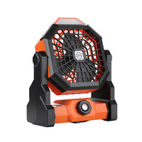Ventilateur de camping rechargeable minimaliste 20000 mAh avec lumière LED, débit d'air élevé, ventilateur de tente portable pour utilisation en extérieur et en intérieur, fonctionnement silencieux