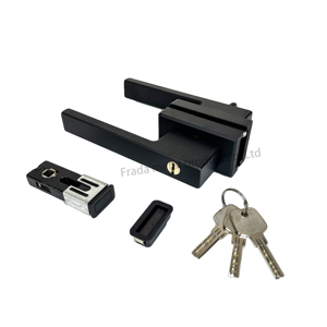 Cerradura de manija de perfil de aluminio para puerta corrediza de vidrio con marco estrecho de gran calidad de fábrica de China - Product Image 2