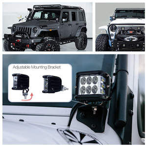 Tirador lateral de 4 '36W, cubos LED todoterreno, vainas de luz de trabajo, azul, rojo, ámbar, doble Sider, intermitente estroboscópico, lámpara antiniebla de conducción para UTV RZR - Product Image 6