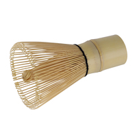 Fouet à Matcha Traditionnel en Bambou 100/120 Brins, Accessoire Naturel pour le Thé Matcha avec Support Chasen