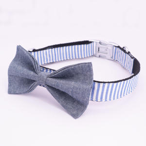 개 목걸이 활, 부드럽고 편안한 Bowtie 개 목걸이, 조정 가능한 애완 동물 선물 목걸이 작은 중형 대형 개 - Product Image 6