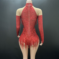 Novance Y4489 Vêtements pour femmes Robes d'été 2025 Tenues de scène à manches longues avec pompons pour la danse des filles