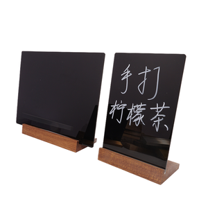 ป้าย<span class=keywords><strong>เลข</strong></span>โต๊ะไม้สไตล์นอร์ดิกแบบกำหนดเอง ขนาดเล็ก สองด้าน เขียนได้ - Product Image 3