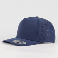Gorra de Golf Vintage de 5 Paneles, 100% Poliéster Oxford, Unisex, con Logotipo Personalizado, Perforada con Corte Láser, Diseño Deportivo de Leopardo, Argyle y Frutas, Venta al Por Mayor