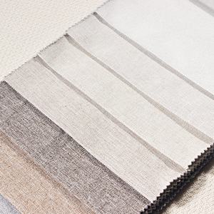 टेंगगुई 2026 नया उत्पाद पॉलिएस्टर सरासर 340 सेमी डबल-साइड लिनन लुक 100% स्टॉक में ब्लैकआउट धागा बुना हुआ पर्दा कपड़ा - Product Image 5