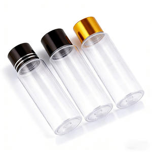 ขวดพลาสติกใสทรงกระบอกขนาด 20 มล. พร้อมฝาปิด - ขวดพลาสติกทรงกลมขนาดเล็กแบบเปล่า ขายส่ง - Product Image 1