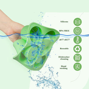 Grands bacs à glaçons réutilisables en silicone à dégagement facile avec couvercle <span class=keywords><strong>pour</strong></span> congélateur <span class=keywords><strong>Bac</strong></span> à glaçons <span class=keywords><strong>pour</strong></span> tasse isolée en acier inoxydable - Product Image 5
