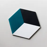 Azulejo hexagonal de cemento 3d para pared y suelo, 200x230mm
