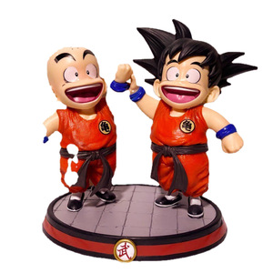 2 Estilos al por Mayor, Figura de Acción de <span class=keywords><strong>Son</strong></span> Goku y Krilin en la Infancia, Dragon Ball Z, Colección de PVC, Decoración para Habitación y Auto, Juguetes - Product Image 5